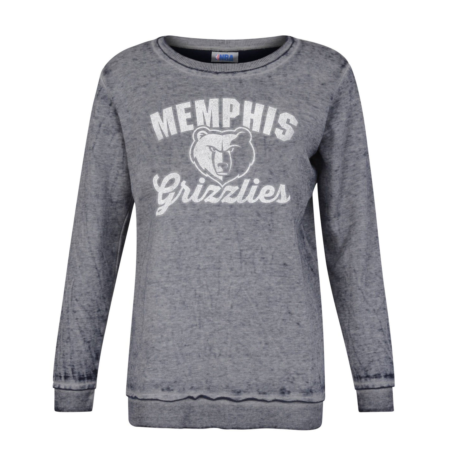 slide 1 of 2, NBA Memphis Grizzlies Women's Distressed Classic Sweatshirt - XL, 1 ct