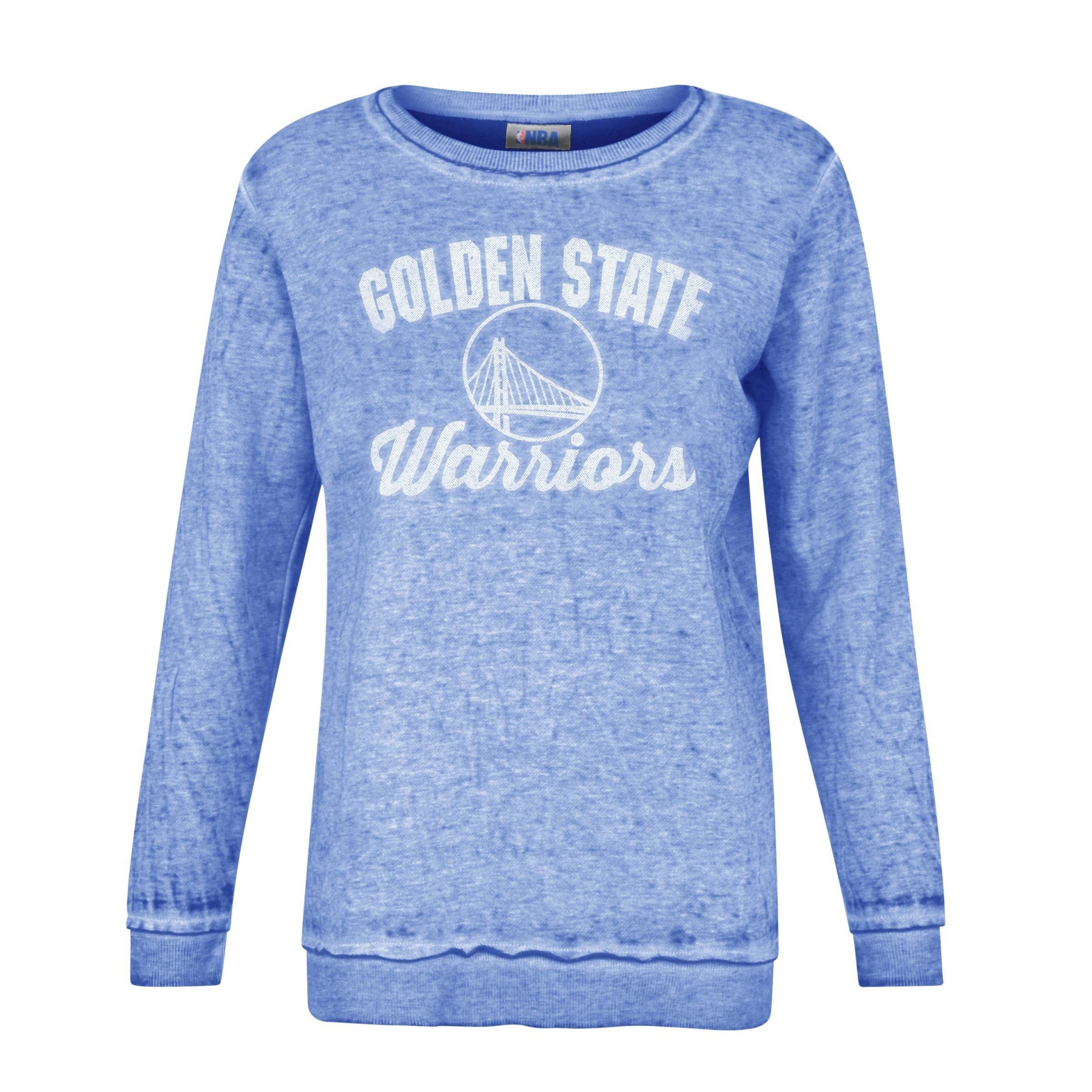 slide 1 of 2, NBA Golden State Warriors Women's Distressed Classic Sweatshirt - XL, 1 ct