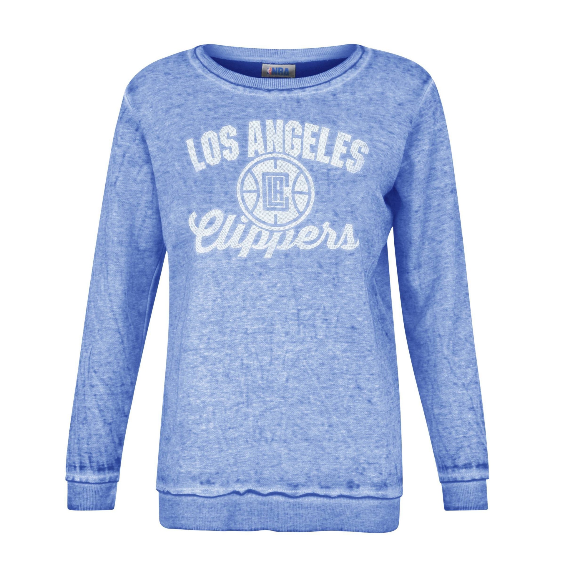 slide 1 of 2, NBA Los Angeles Clippers Women's Distressed Classic Sweatshirt - XL, 1 ct