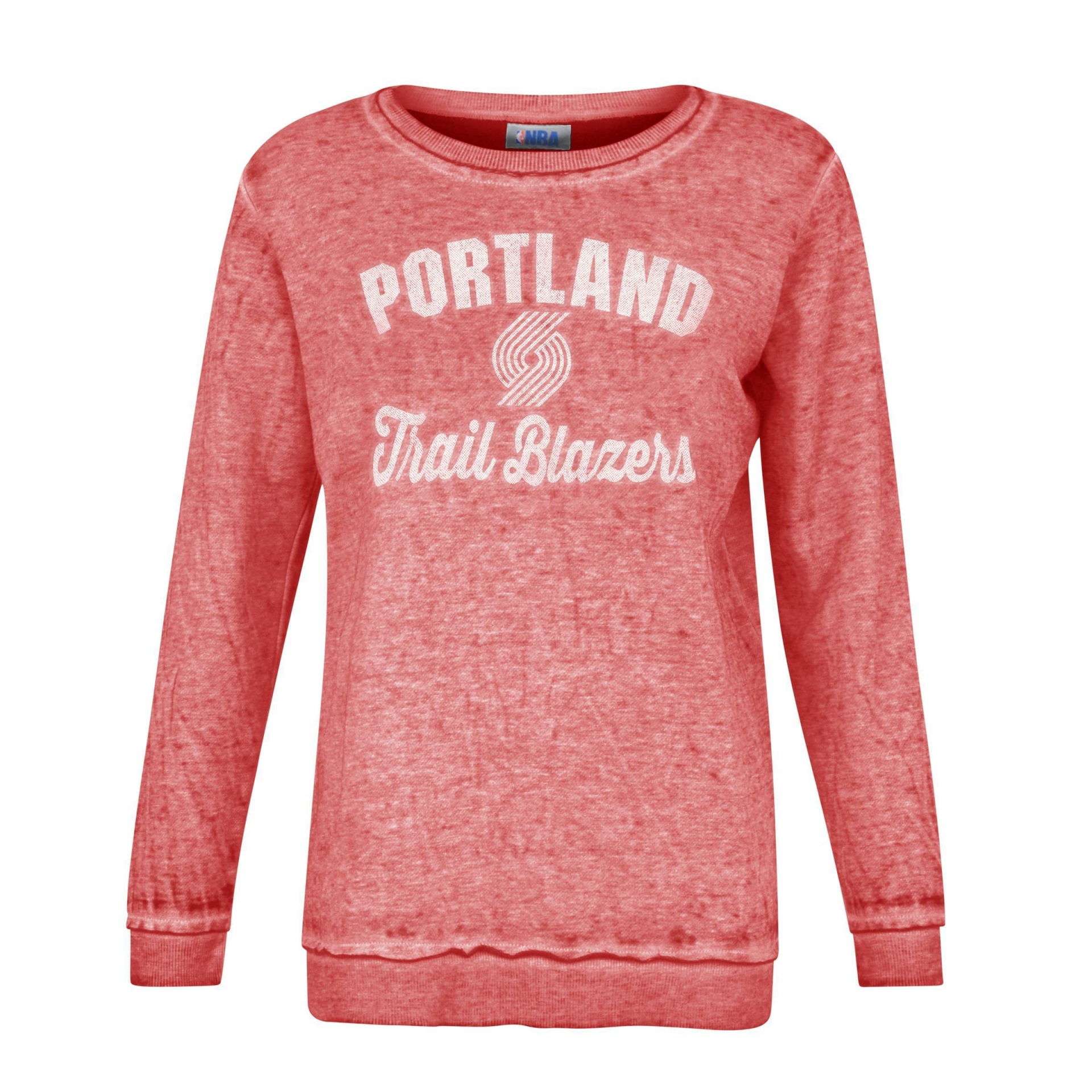 slide 1 of 3, NBA Portland Trail Blazers Women's Distressed Classic Sweatshirt - XL, 1 ct