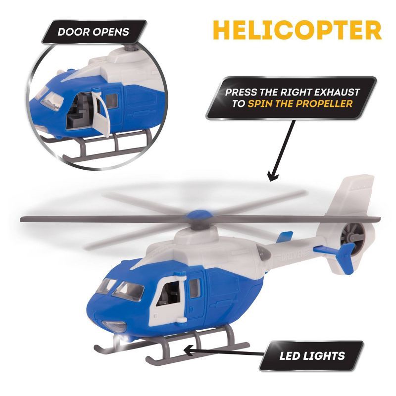 slide 14 of 14, DRIVEN by Battat – Small Toy Emergency Vehicle Set – Micro Rescue Fleet - 3 pk, 3 ct