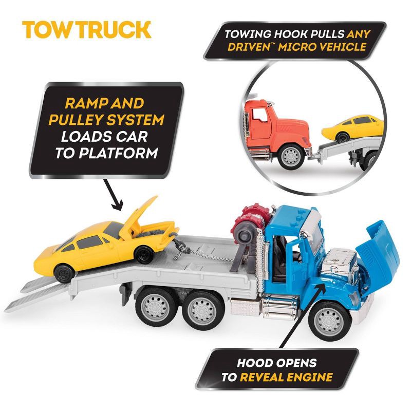 slide 4 of 10, DRIVEN by Battat – Small Toy City Vehicle Set – Micro Urban Worker Fleet - 3 pk, 3 ct