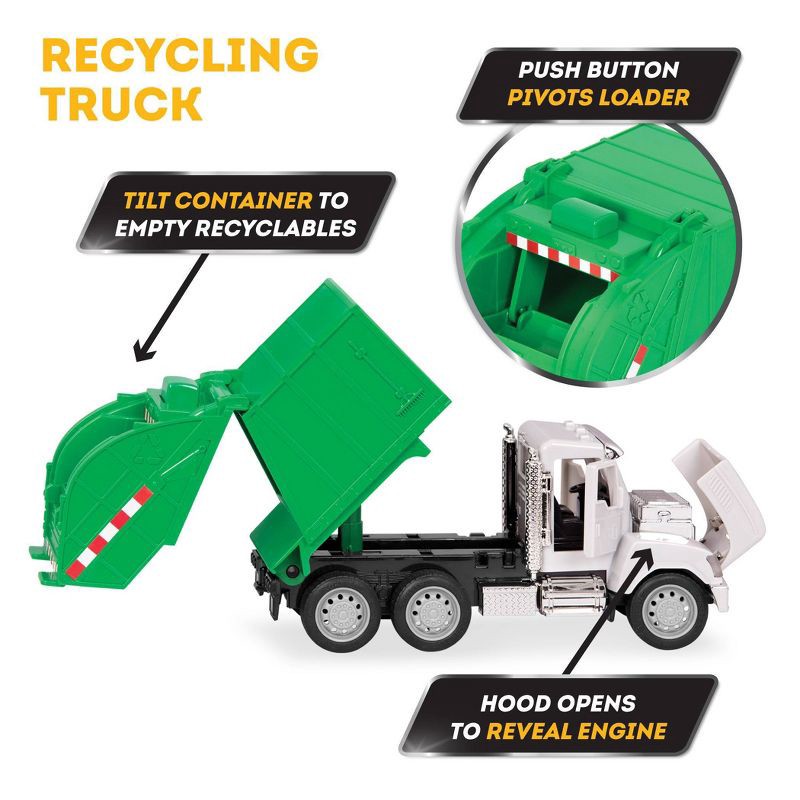 slide 10 of 10, DRIVEN by Battat – Small Toy City Vehicle Set – Micro Urban Worker Fleet - 3 pk, 3 ct