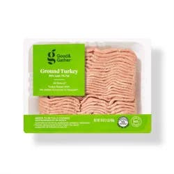 93/7 All Natural Ground Turkey - 16oz - Good & Gather™
