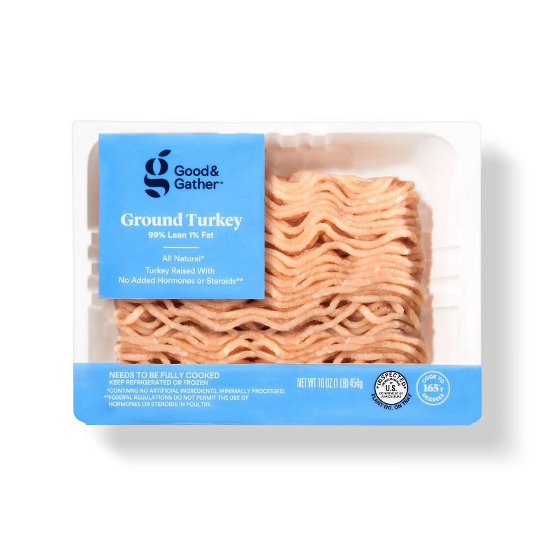 slide 1 of 3, 99/1 All Natural Ground Turkey - 1lb - Good & Gather™, 1 lb