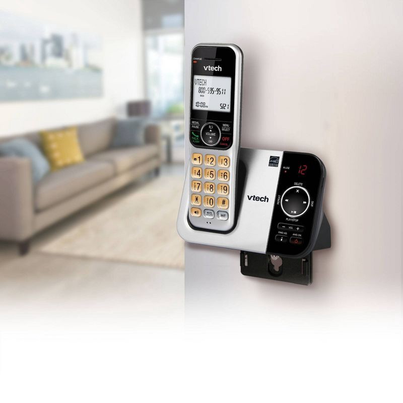 slide 5 of 5, V-Tech VTech DECT 6.0 Expandable Cordless Phone with Answering Machine - 3 Handsets (CS5329-3), 1 ct