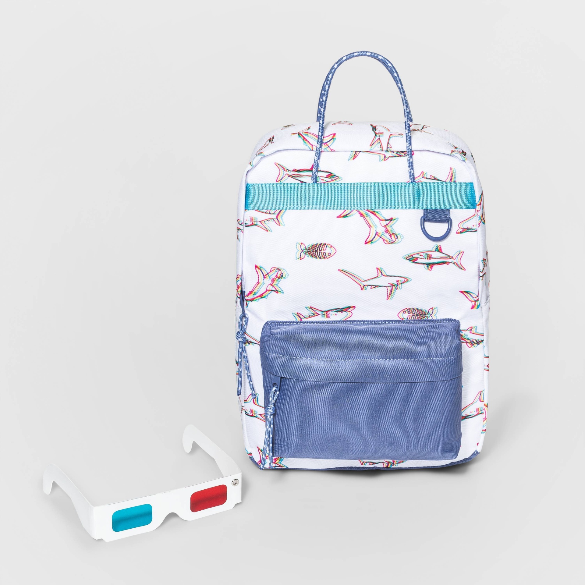 3d Print Backpack, Shark Print, (shark)