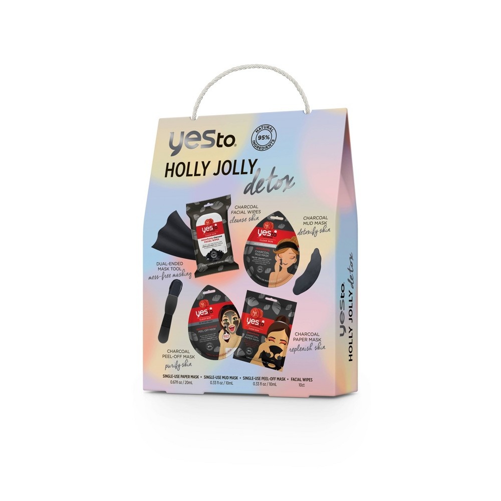slide 3 of 3, Yes to Holly Jolly Detox Gift Set, 5 ct
