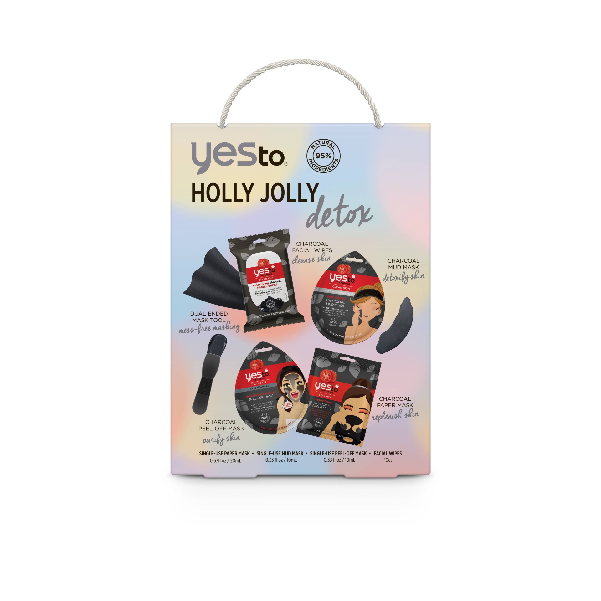slide 1 of 3, Yes to Holly Jolly Detox Gift Set, 5 ct