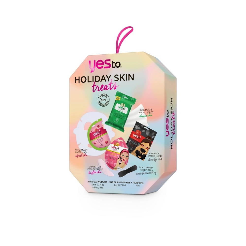 slide 3 of 3, Yes to Holiday Skin Treats Gift Set, 5 ct