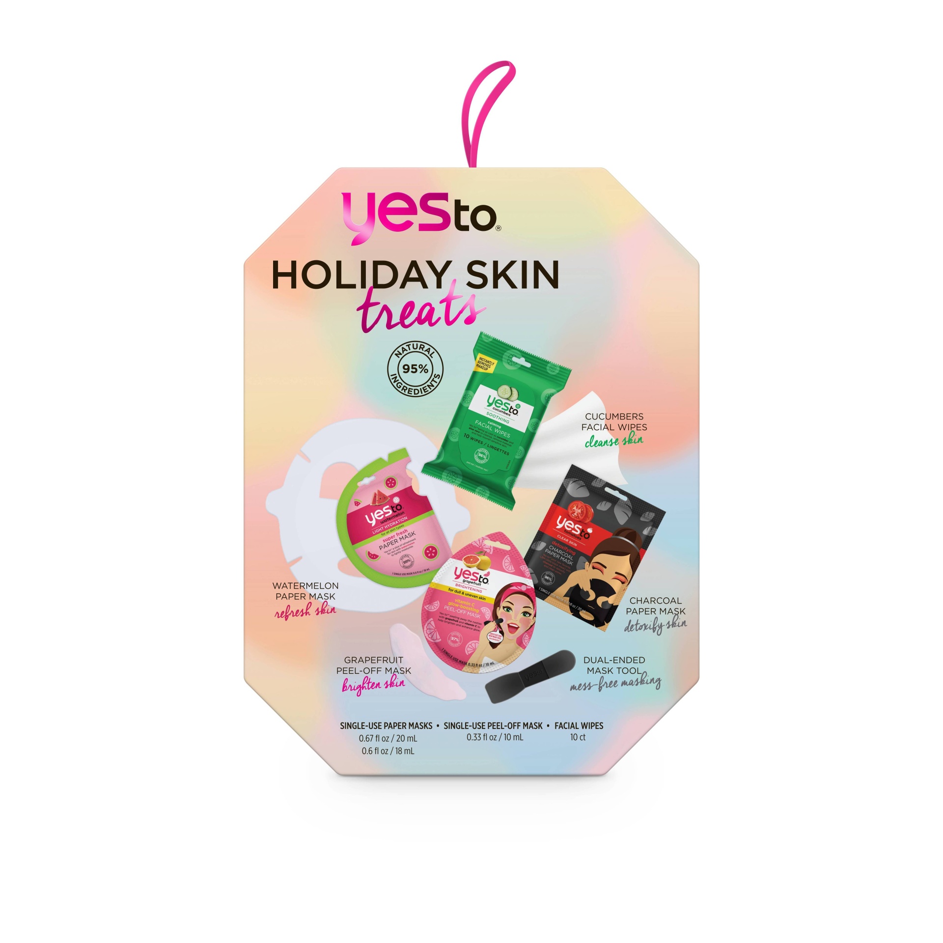 slide 1 of 3, Yes to Holiday Skin Treats Gift Set, 5 ct