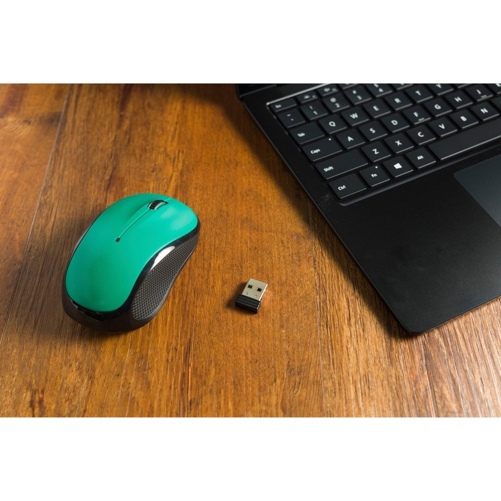 slide 4 of 6, Power Gear Wireless Mouse - Teal, 1 ct