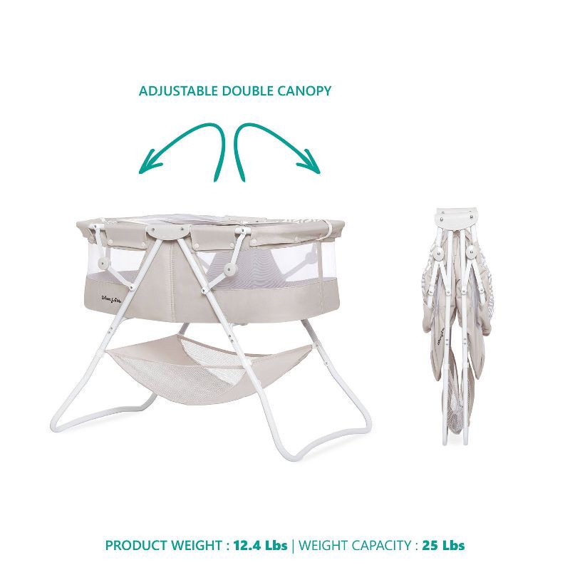 slide 5 of 6, Dream On Me Karley Bassinet - Gray, 1 ct