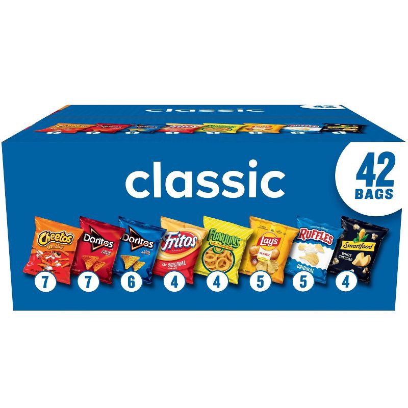 slide 1 of 14, Frito-Lay Variety Pack Classic Mix - 42ct, 42 ct