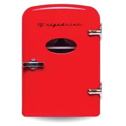 Frigidaire 6-Can Mini Retro Beverage Fridge - Red