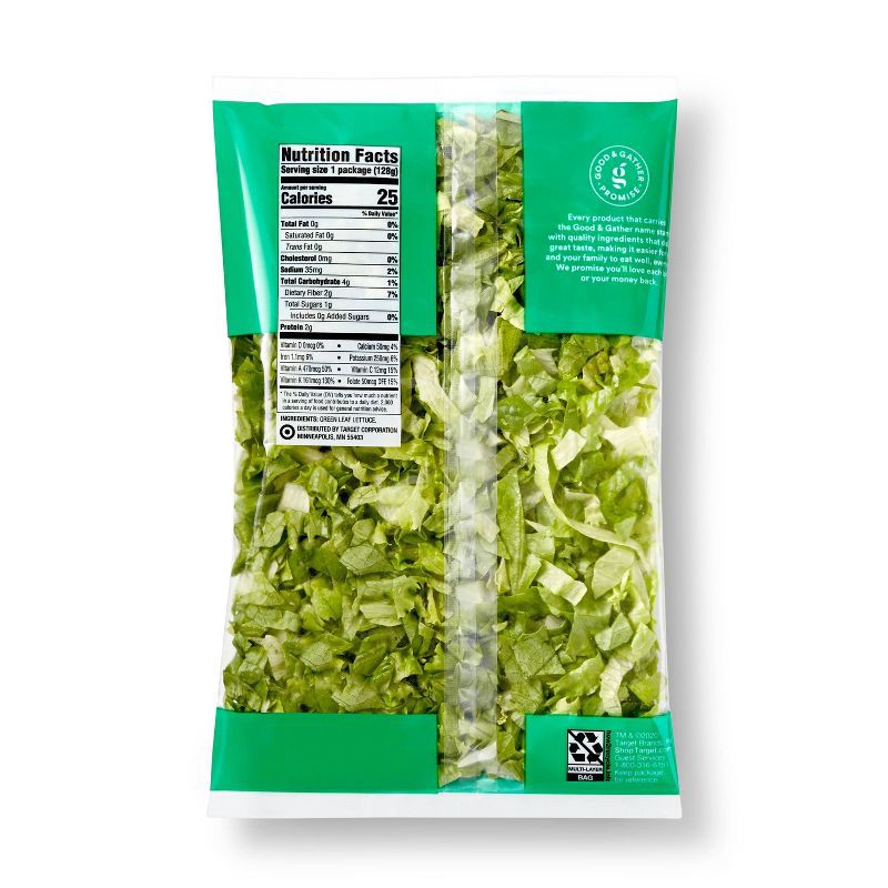 slide 3 of 3, Shredded Green Leaf Lettuce - 4.5oz - Good & Gather™, 4.5 oz