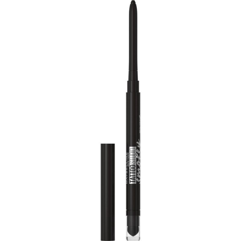 slide 1 of 9, Maybelline Tattoo Studio Automatic Gel Pencil Waterproof Eyeliner - 10 Pitch Black - 0.01oz, 0.01 oz