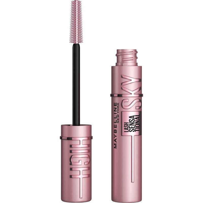 slide 1 of 9, Maybelline Lash Sensational Sky High Lengthening Mascara - Washable Blackest Black - 0.24 fl oz, 0.24 fl oz