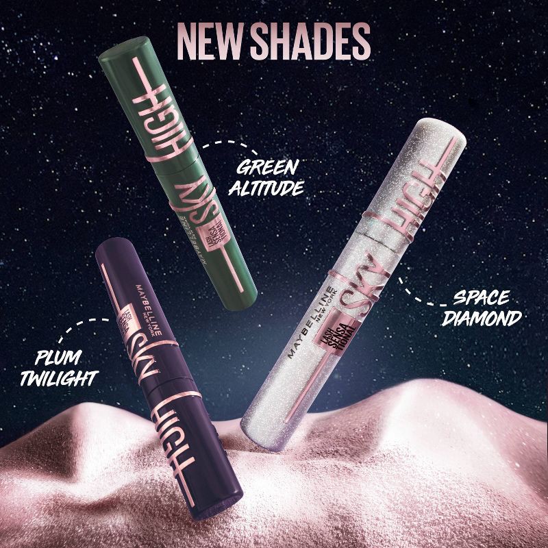 slide 7 of 10, Maybelline Lash Sensational Sky High Lengthening Mascara - 801 Washable Very Black - 0.24 fl oz, 0.24 fl oz