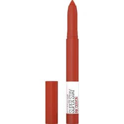 Maybelline SuperStay Ink Crayon Spiced Lipstick - Rise To The To - 0.04oz: Brightening, Medium Tones, Single, Lips