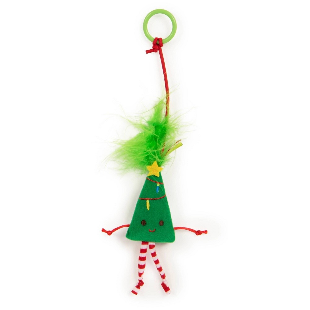 slide 2 of 2, SmartyKat Holiday Bouncy Tree Dangler Catnip Holiday Cat Toy, 1 ct