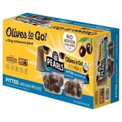 Pearls Olives-to-Go Pitted Large Ripe Black Olives - 16ct