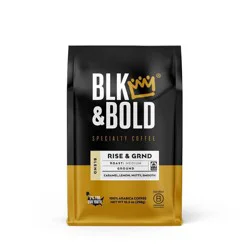 BLK & Bold Specialty Beverages BLK & Bold Rise & GRND Blend, Medium Roast Ground Coffee - 10.5oz