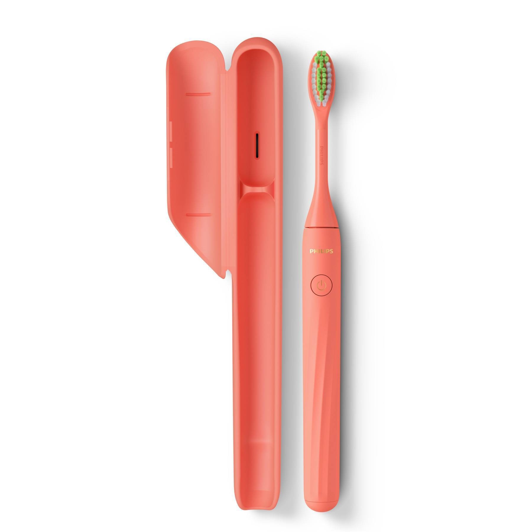 slide 1 of 3, Philips Sonicare One by Sonicare Battery Toothbrush - Coral - HY1100/01, 1 ct