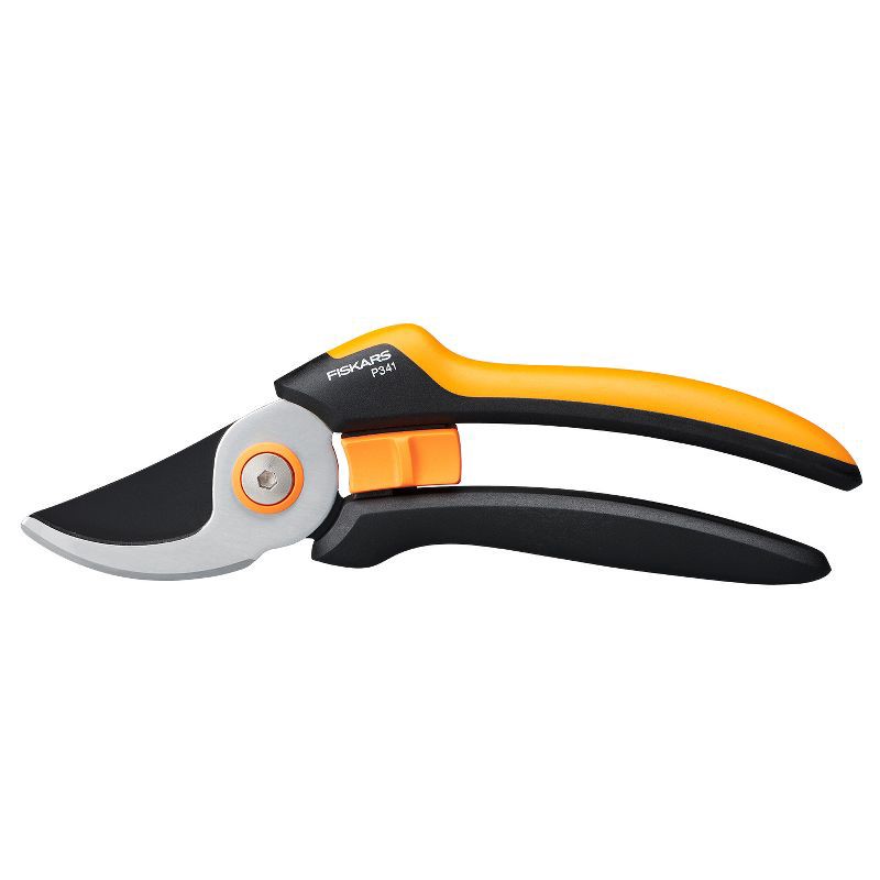 slide 1 of 8, Fiskars P341 Bypass Pruner: Lightweight Garden Shears, FiberComp Handle, Softgrip, 10.5" Height, 1 ct