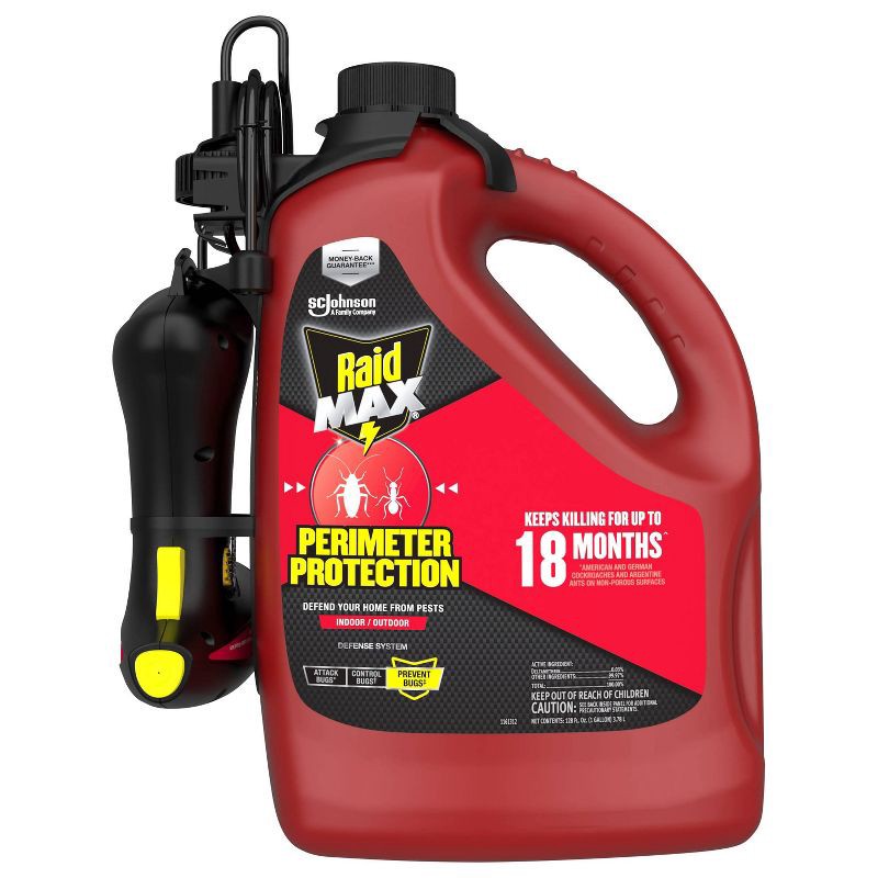 slide 3 of 14, Raid Bug Killer Perimeter Protection Spray - 128 fl oz, 128 fl oz