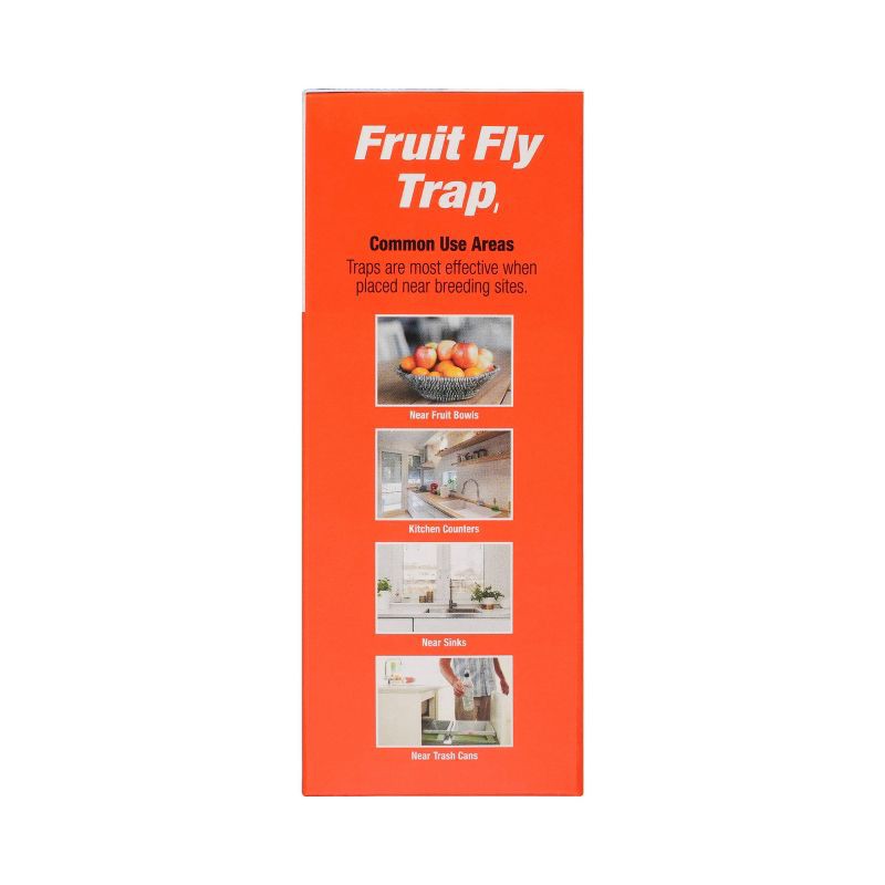slide 3 of 6, Terro 2pk Fruit Fly Trap: Indoor Insect Swatters, No Assembly, Pest Control Solution, 2 ct