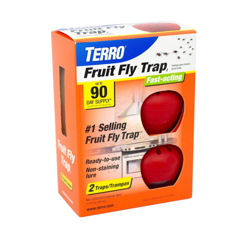 slide 6 of 6, TERRO Fruit Fly Traps - Red, 0.5 oz