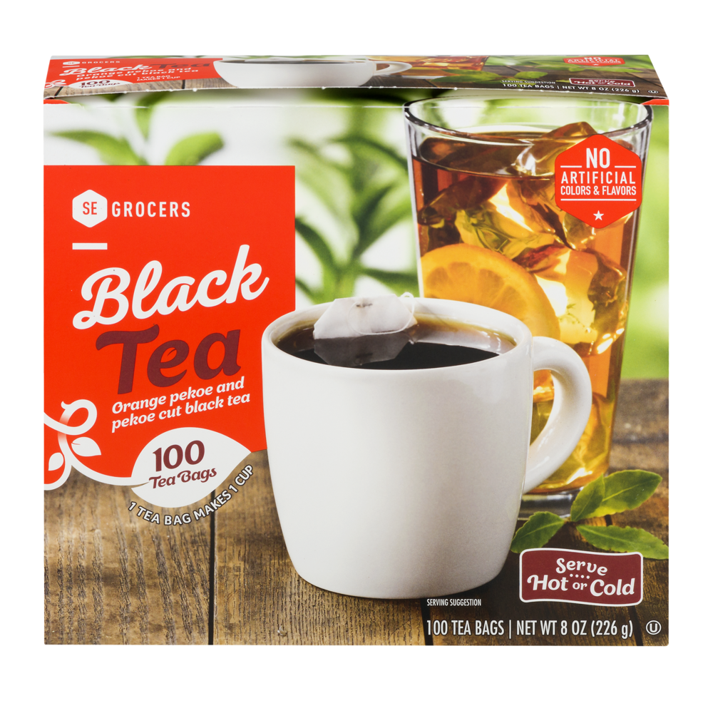 slide 1 of 1, SE Grocers Black Tea - 100 ct, 100 ct
