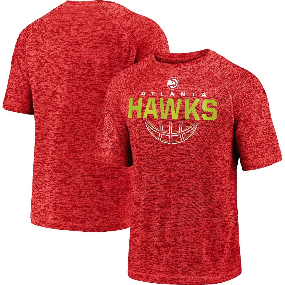 slide 3 of 3, NBA Atlanta Hawks Men's Synthetic Short Sleeve T-Shirt - XL, 1 ct