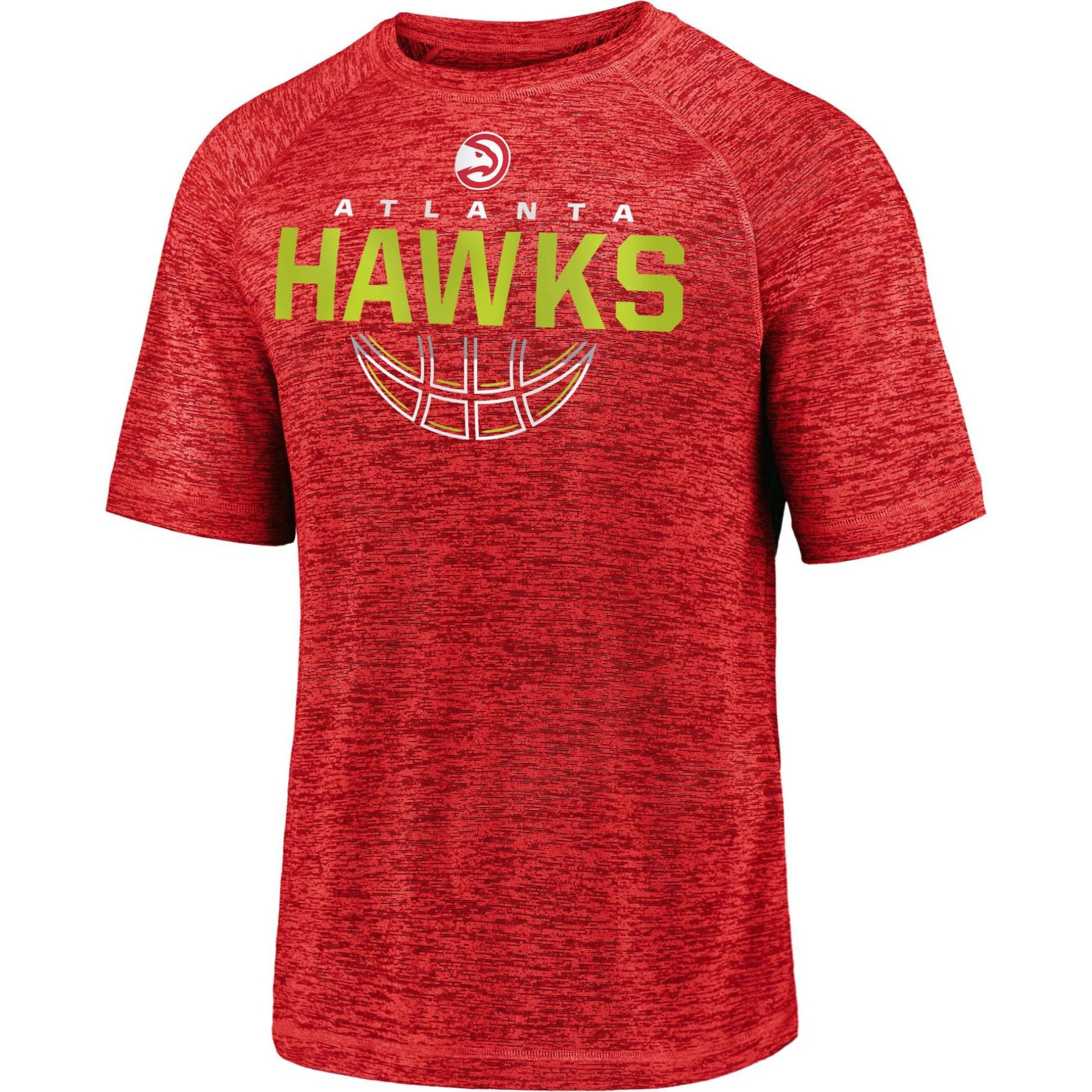 slide 1 of 3, NBA Atlanta Hawks Men's Synthetic Short Sleeve T-Shirt - XL, 1 ct