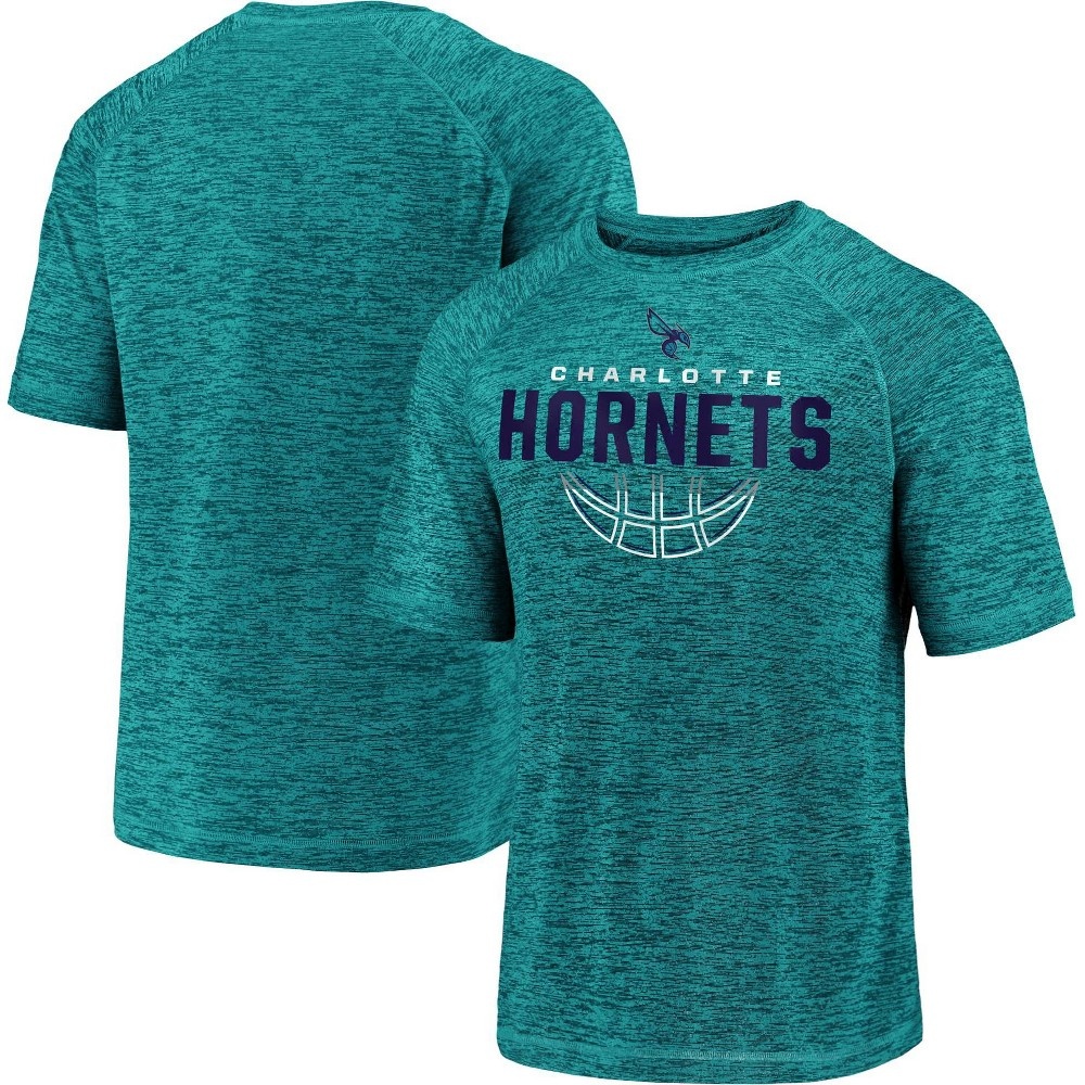 slide 3 of 3, NBA Charlotte Hornets Men&#39;s Synthetic Short Sleeve T-Shirt - XL, 1 ct