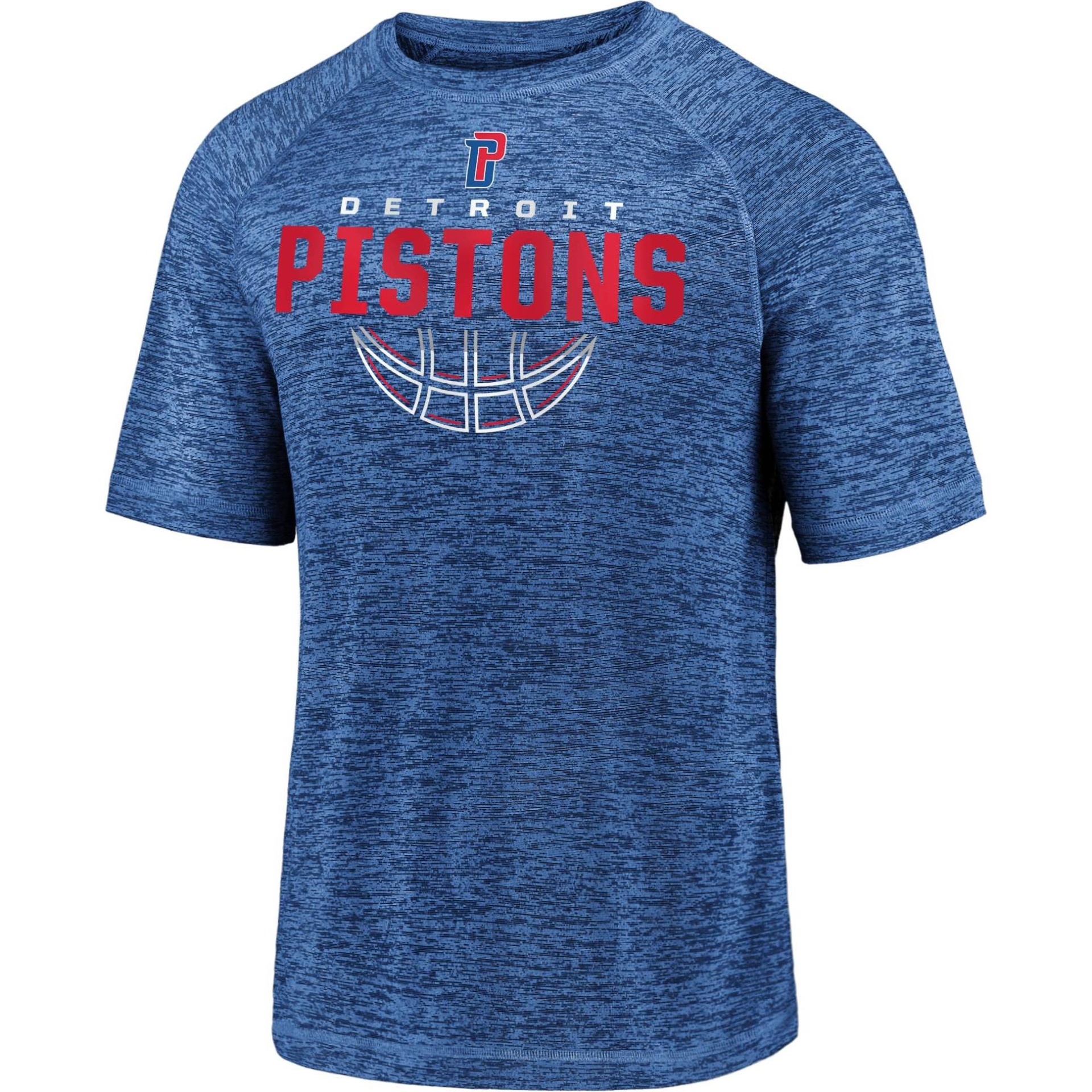 slide 1 of 3, NBA Detroit Pistons Men's Synthetic Short Sleeve T-Shirt - XL, 1 ct