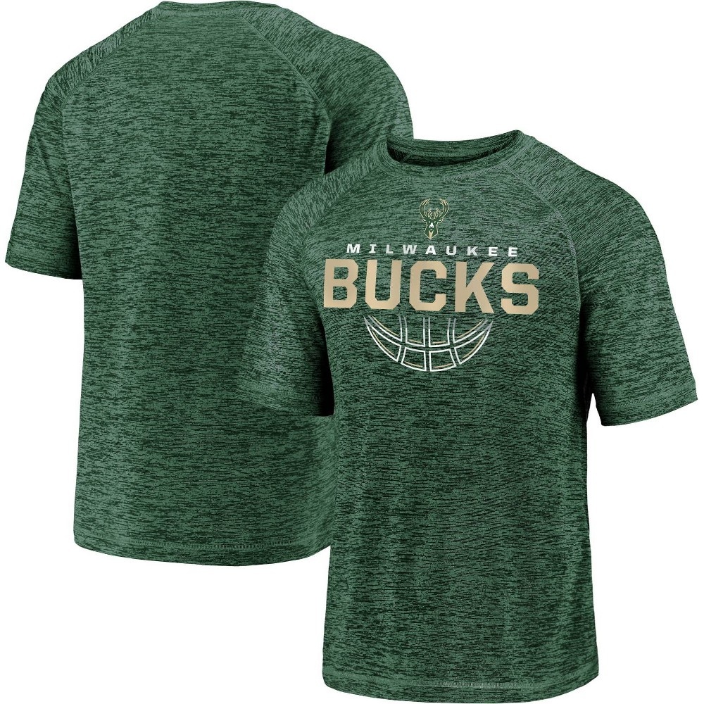 slide 3 of 3, NBA Milwaukee Bucks Men's Synthetic Short Sleeve T-Shirt - XL, 1 ct