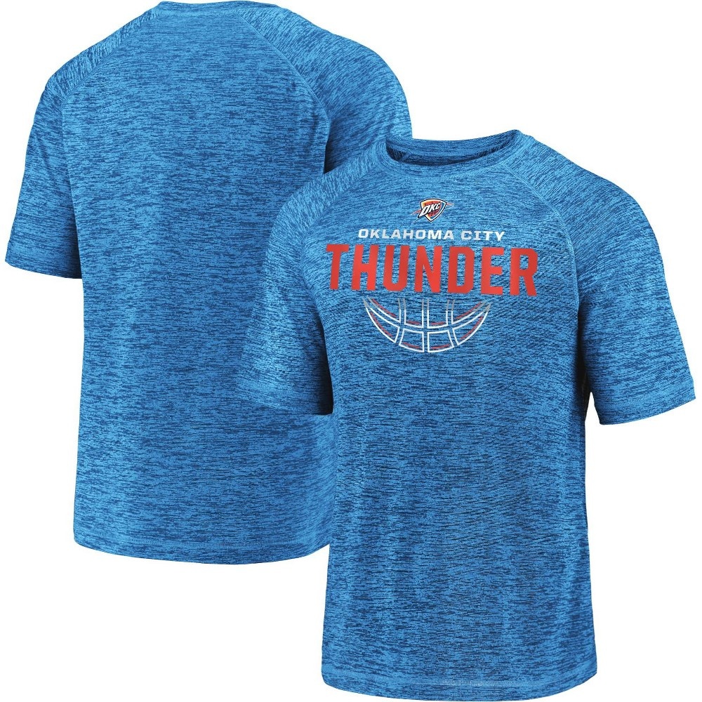 slide 3 of 3, NBA Oklahoma City Thunder Men's Synthetic Short Sleeve T-Shirt - XL, 1 ct