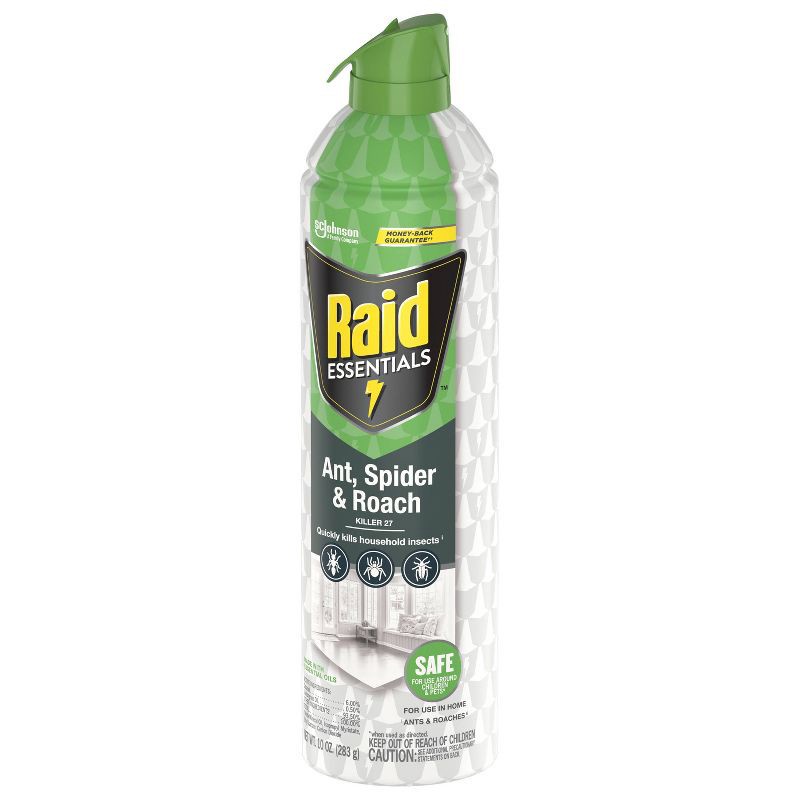 slide 9 of 14, Raid Essentials Ant, Spider & Roach Killer 27 Aerosol - 10 oz, 10 oz