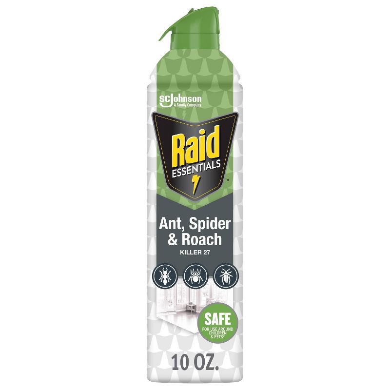 slide 1 of 14, Raid Essentials Ant, Spider & Roach Killer 27 Aerosol - 10 oz, 10 oz