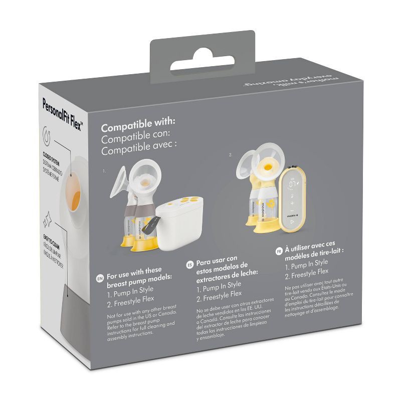 slide 4 of 5, Medela PersonalFit Flex Connectors for Freestyle Flex, Pump In Style MaxFlow and Swing Maxi - 2ct, 2 ct