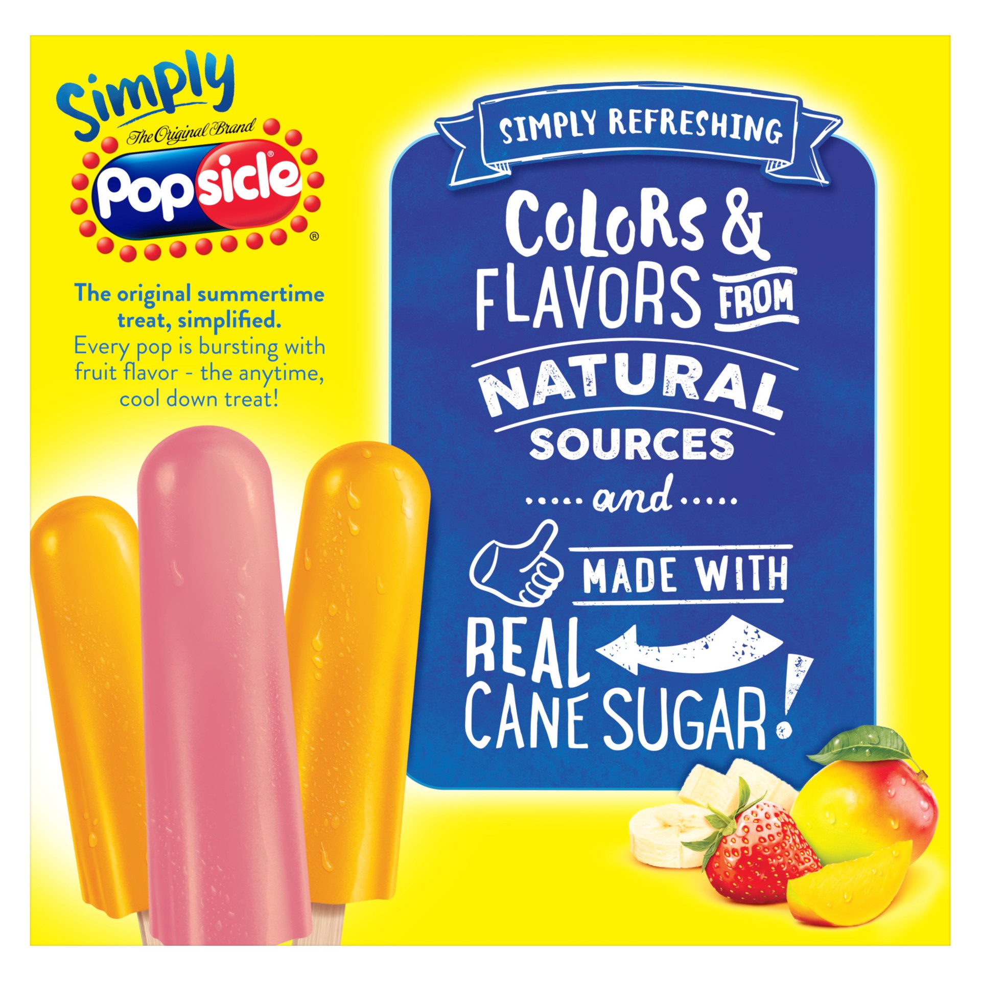 slide 4 of 4, Popsicle Ice Pops Strawberry Banana Mango, 18 ct, 18 ct