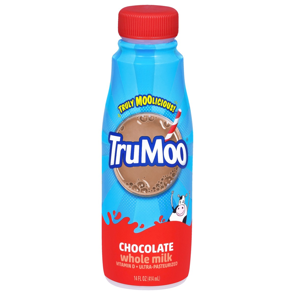 slide 1 of 9, TruMoo Chocolate Whole ESL Milk 14oz, 14 fl oz