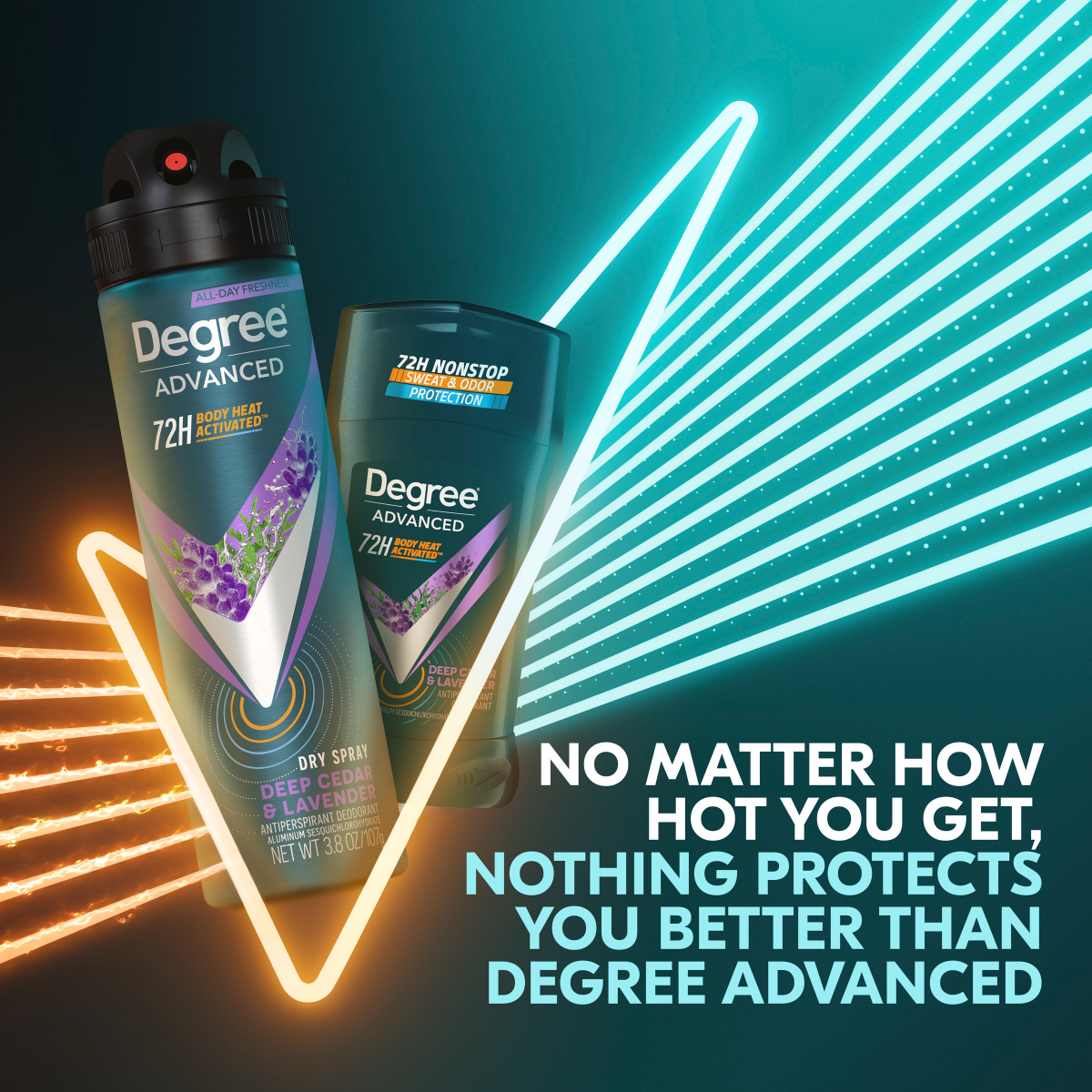 slide 13 of 29, Degree For Men Cedar Lavender Dry Spray 3.8 Ounces, 3.8 oz