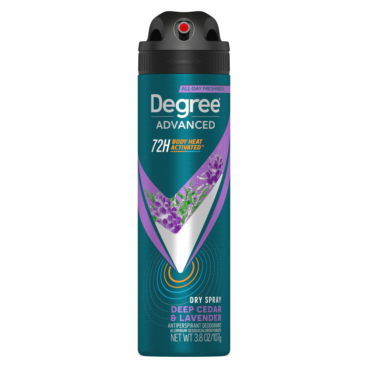 slide 28 of 29, Degree For Men Cedar Lavender Dry Spray 3.8 Ounces, 3.8 oz