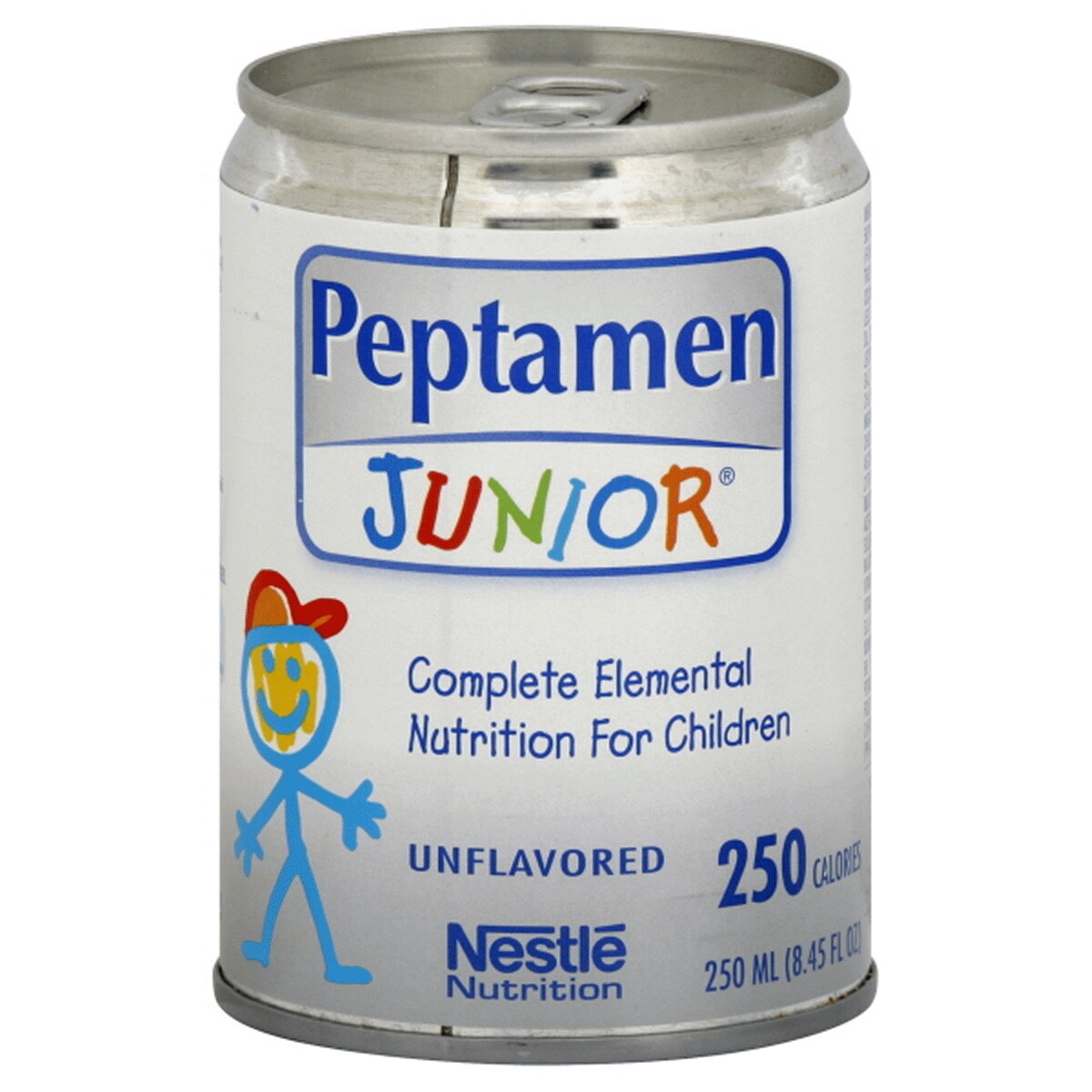 slide 1 of 1, PEPTAMEN JUNIOR Unflavored 8.45 fl. oz. Carton, 24 ct