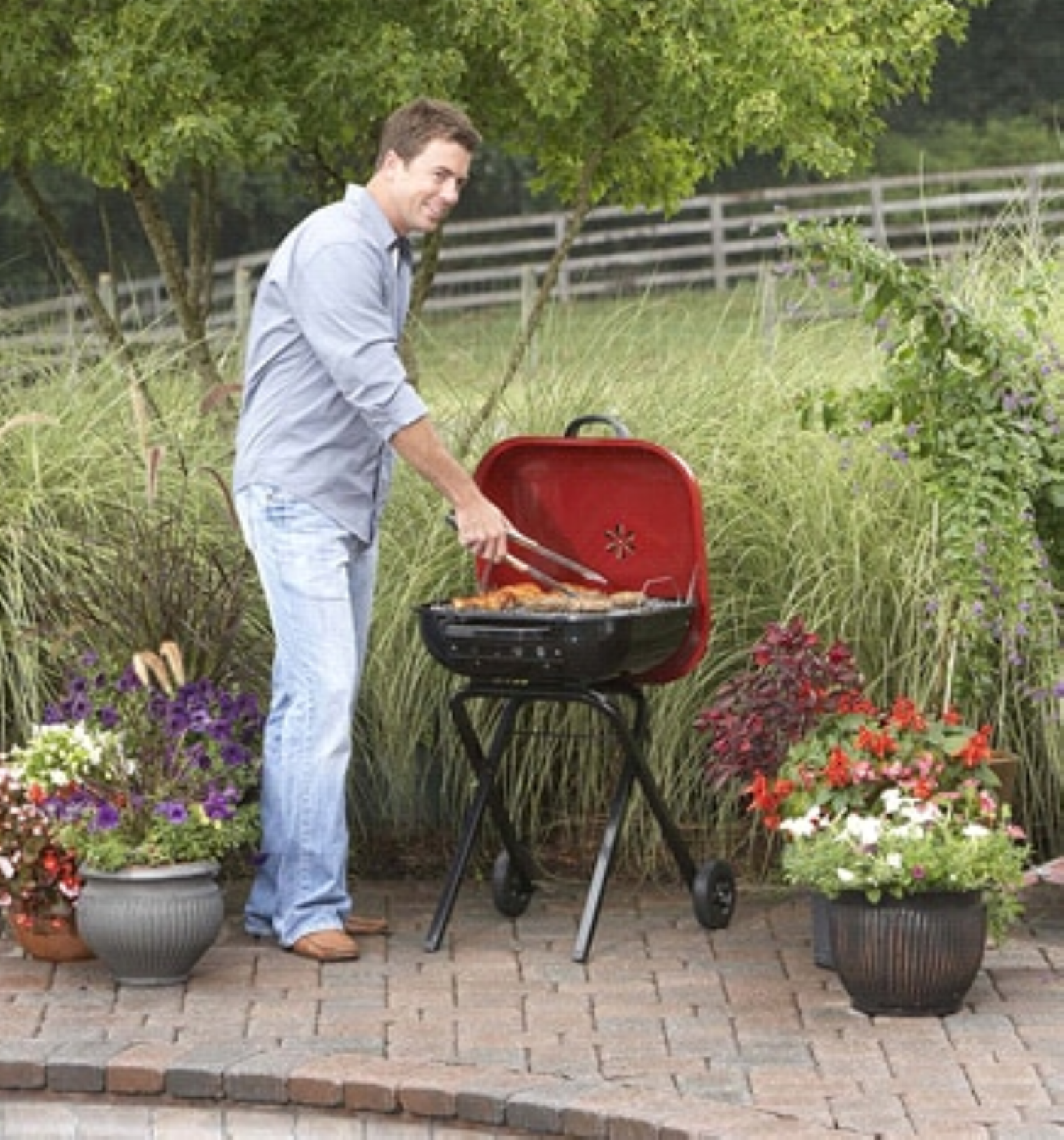 slide 2 of 3, Walk-A-Bout Portable Grill, 1 ct