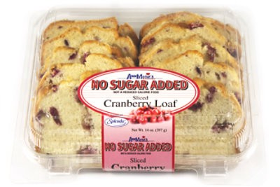 slide 1 of 1, Ann Maries Sugar Free Sliced Cranberry Loaf - 14 Oz., 14 oz