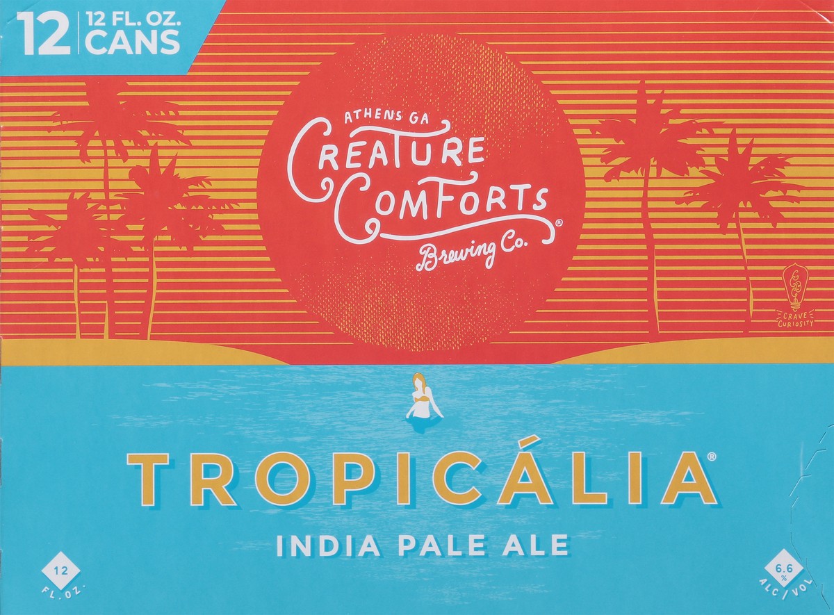 slide 5 of 9, Creature Comforts Brewing Co. India Pale Ale Tropicalia Beer 12 - 12 fl oz Cans, 12 ct